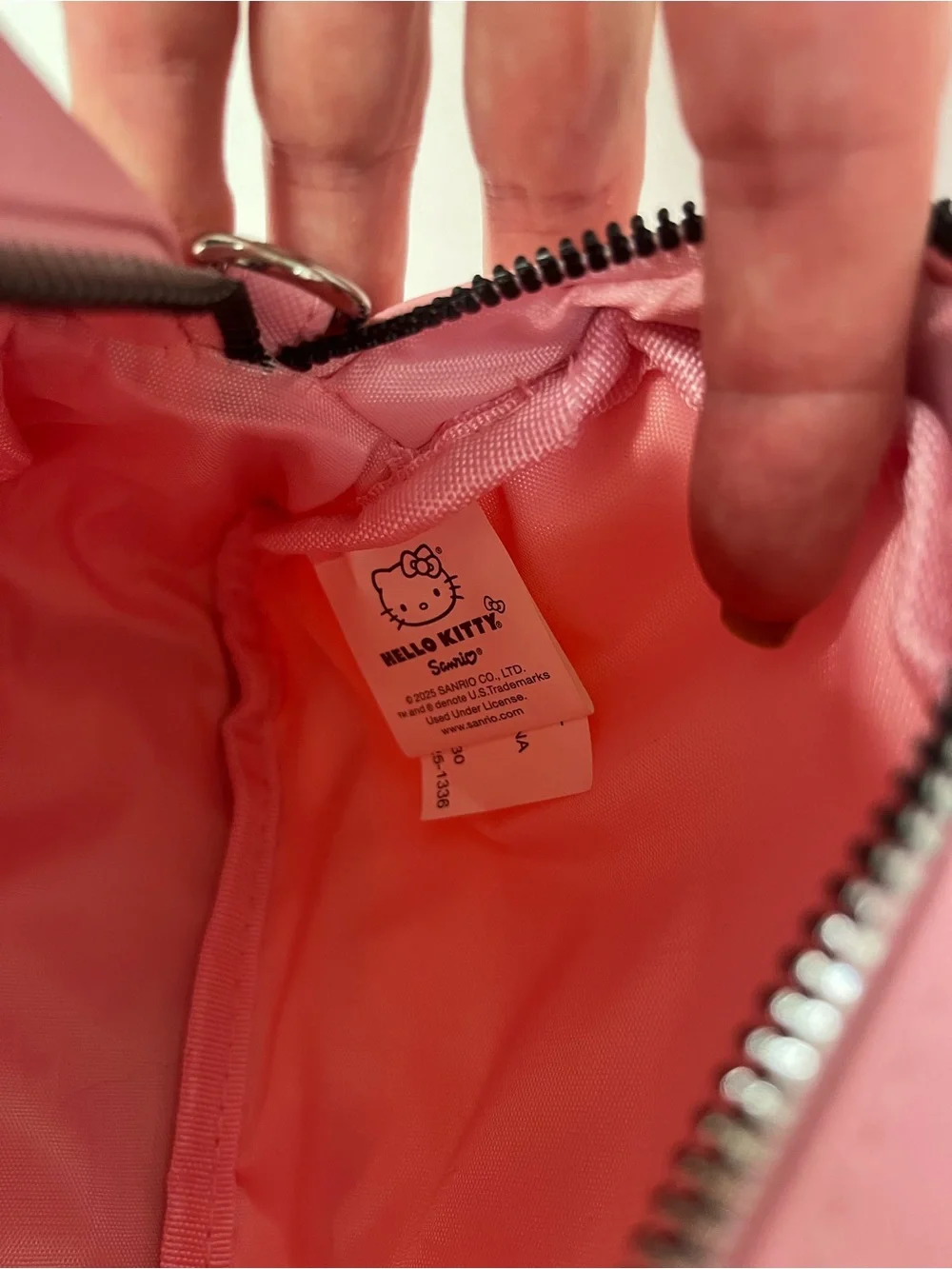 Pink Hello Mini Satchel with removable strap